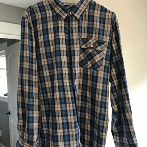 Oakley Mens Long Sleeve Casual Button Down  Large